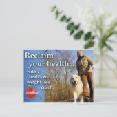 Health Coach Marketing Briefkaart (Staand voorkant)