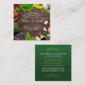 Health Coach Nutritionist Vierkante Visitekaartje (Voorkant / Achterkant)