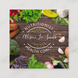 Health Coach Nutritionist Vierkante Visitekaartje