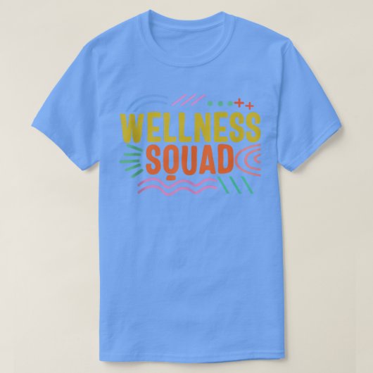 Health Coach Wellness Squad Rainbow Fitness Gym Cr T-shirt (Design voorkant)