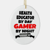 Health Educator Gamer Keramisch Ornament (Rechts)