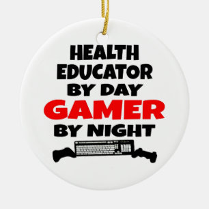 Health Educator Gamer Keramisch Ornament