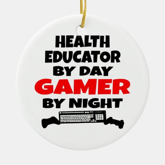 Health Educator Gamer Keramisch Ornament (Voorkant)