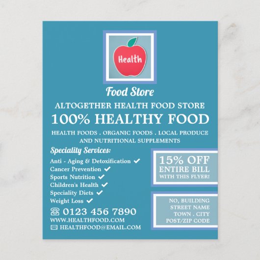 Health Food Store Flyer (Voorkant)