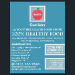 Health Food Store Flyer<br><div class="desc">Health Food Store Logo Advertising Flyers By The Business Card Store.</div>