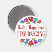 Health Happiness Line Dancing Magneet (Voorkant / Achterkant)