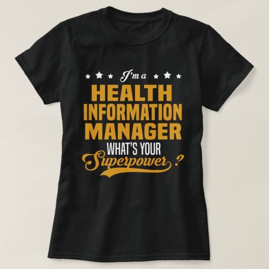 Health Information Manager T-shirt (Design voorkant)