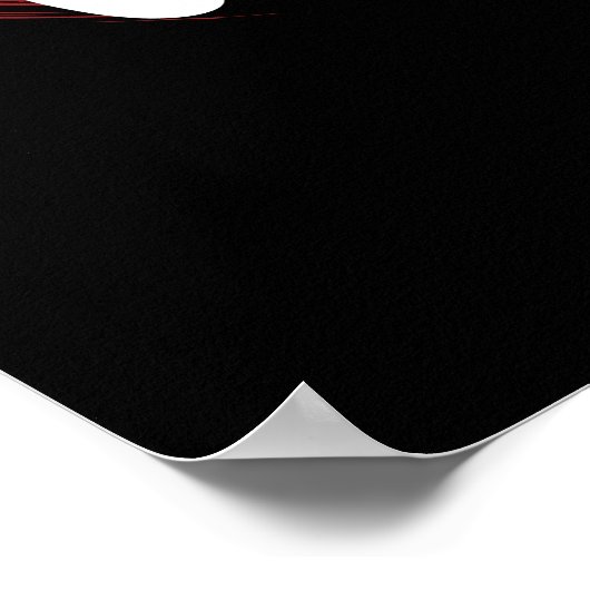 Health Kanji Symbol Japanse kalligrafie Poster (Hoek)