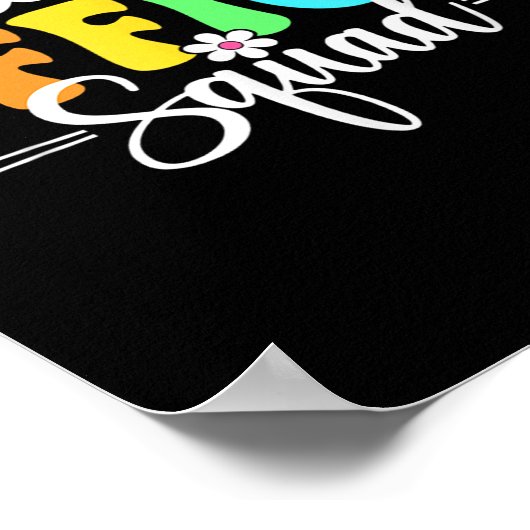 Health Kantoor Squad Terug naar School Teachers St Poster (Hoek)