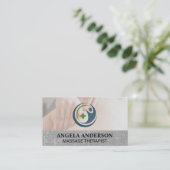 Health Massage Logo | Wellness Visitekaartje (Staand voorkant)
