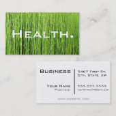 Health Professional Visitekaartje-natuurlijk groen Visitekaartje (Voorkant / Achterkant)