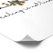 Health Quote Healing is niet lineair Poster (Hoek)