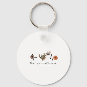 Health Quote Healing is niet lineair Sleutelhanger