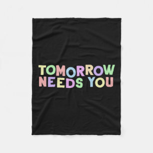 Health Quote heeft u morgen nodig voor bewustzijns Fleece Deken