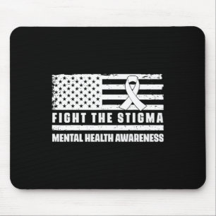 Health Ribbon USA Flag Wij Draag Groene Geestelijk Muismat