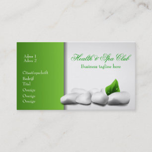 Health & Spa Club Business Card Visitekaartje