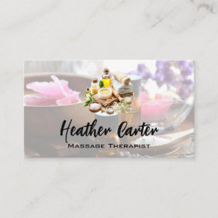 Health Spa oliën en zouten Visitekaartje
