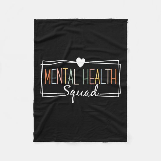 Health Squad Hersenziekte Geestelijk gezondheidsbe Fleece Deken (Voorkant)