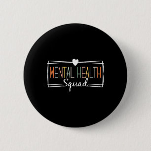 Health Squad Hersenziekte Geestelijk gezondheidsbe Ronde Button 5,7 Cm