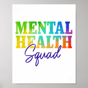 Health Squad Maand van de Geestelijke Gezondheidsz Poster