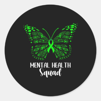 Health Squad Waardering Dag Vlinder Vrouwen Voor Ronde Sticker