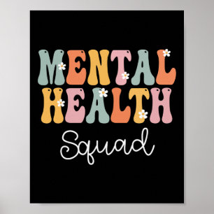 Health Squad Week Groovy Waarderingsdag voor Vrouw Poster