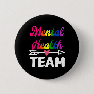 Health Team Bewustzijn Therapeut Mannen Vrouwen On Ronde Button 5,7 Cm
