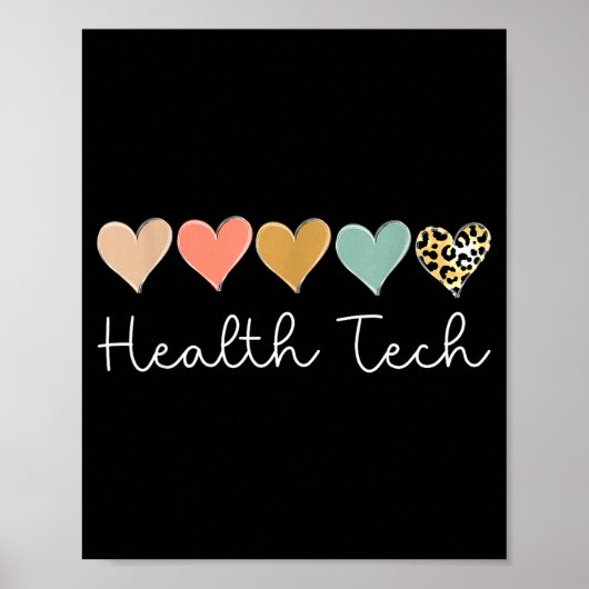 Health Tech Heart, School Clinic Squad Valentine's Poster (Voorkant)