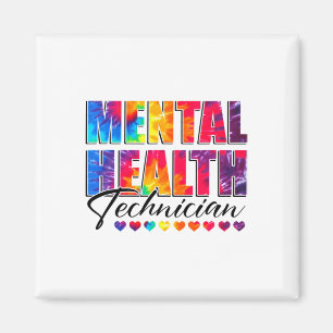 Health Technician Appreciation Day Tie Dye Women W Magneet