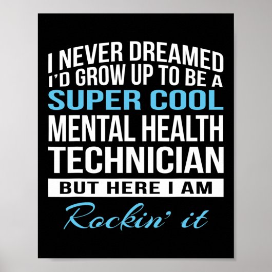 Health Technician Fun Gift Poster (Voorkant)