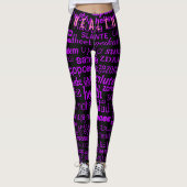 Health Text Leggings Kleuren kiezen (Voorkant)