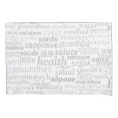 Health Text Pillow Case Multlanguage - Custom Kussensloop (Voorkant)