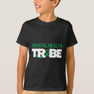 Health Tribe Geestelijke Gezondheid Bewustzijn T-shirt
