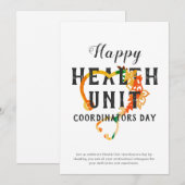 Health Unit Coordinator Appreciation Gift Aangepas Feestdagenkaart (Voorkant / Achterkant)