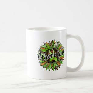 Health Warrior Luipaard Zonnebloem Groene Lint Ret Koffiemok