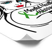 Health Warrior Rosie De Riveter Pin Up Poster (Hoek)