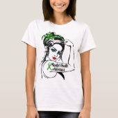 Health Warrior Rosie De Riveter Pin Up T-shirt (Voorkant)