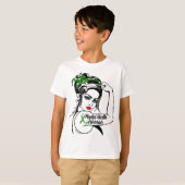 Health Warrior Rosie De Riveter Pin Up T-shirt (Voorkant volledig)