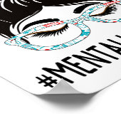 Health Week Appreciation Day Vrouwen Messy Bun voo Poster (Hoek)