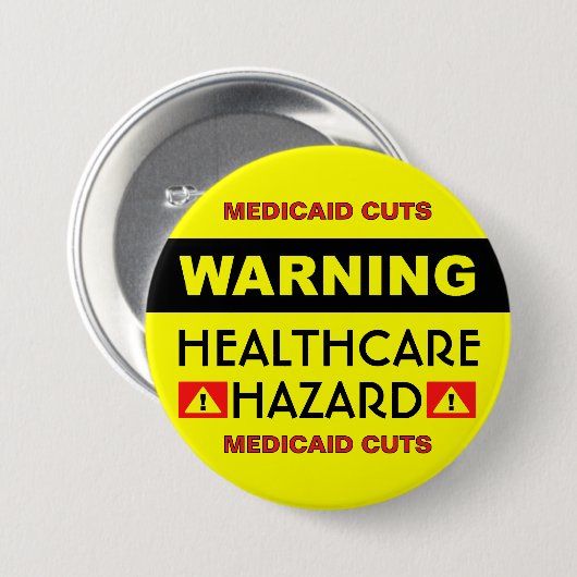 Healthcare Hazard™ Button (Voorkant /achterkant)
