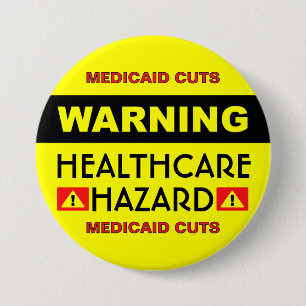 Healthcare Hazard™ Knop Ronde Button 7,6 Cm