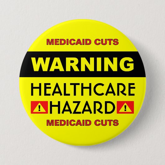 Healthcare Hazard™ Knop Ronde Button 7,6 Cm (Voorkant)
