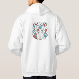 Healthcare Hero Hoodie - Vial & Syringe Art