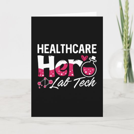 Healthcare Hero Lab Tech Laboratory Technicia Kaart (Voorkant)