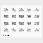 Healthcare Hero Lab Tech Laboratory Technicia Vierkante Sticker (Vel)