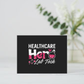 Healthcare Hero Lab Tech Laboratory Technician Briefkaart (Staand voorkant)