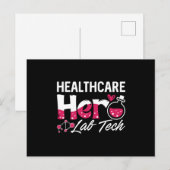 Healthcare Hero Lab Tech Laboratory Technician Briefkaart (Voorkant / Achterkant)