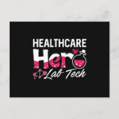 Healthcare Hero Lab Tech Laboratory Technician Briefkaart (Voorkant)