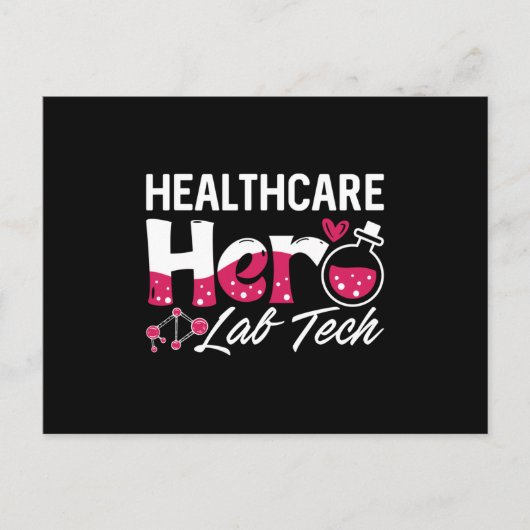Healthcare Hero Lab Tech Laboratory Technician Briefkaart (Voorkant)