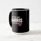 HealthCare Hotties voor Harris 24 Kamala Walz Nurs Mok (Voorkant links)